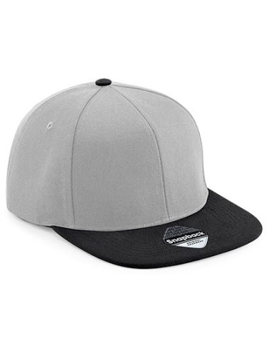 B-B661-Original Flat Peak 6 Panel Snapback Cap